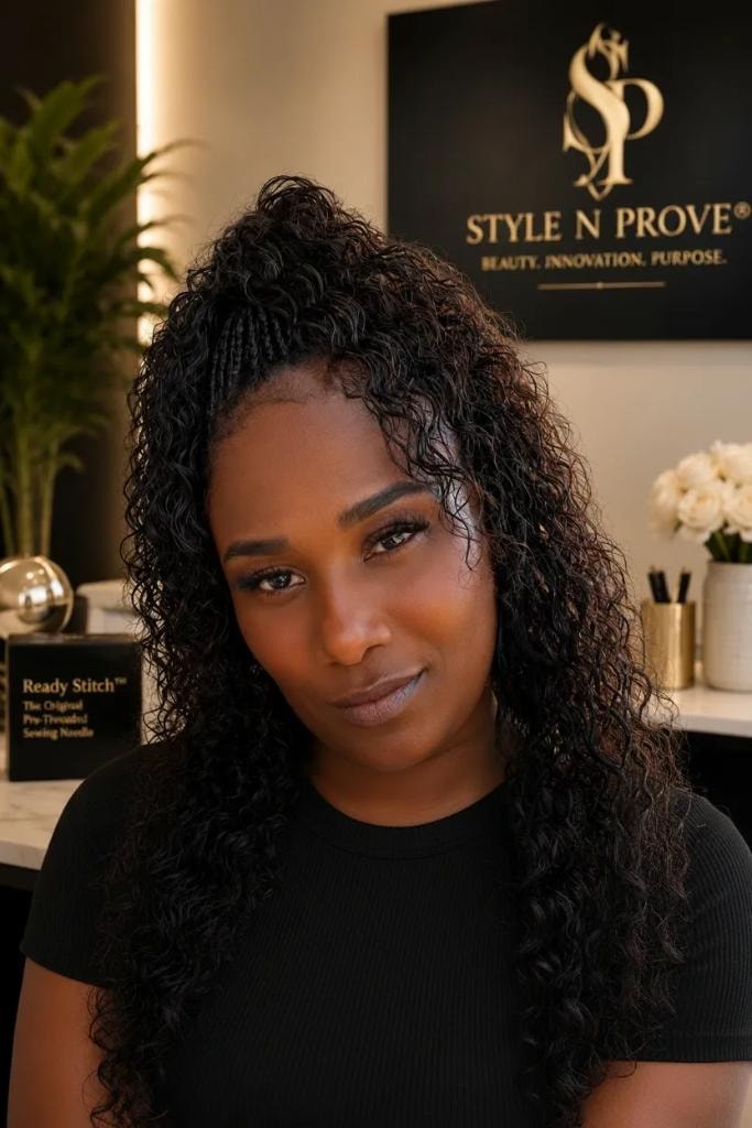 Kenya Brown, inventor of Ready Stitch™ and licensed cosmetologist